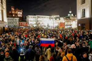 Rusijoje vykstant A. Navalno palaikymo akcijoms sulaikyta per 450 žmonių 