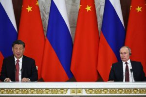 Po derybų su Xi Jinpingu V. Putinas pasidžiaugė ypatingais Rusijos ir Kinijos ryšiais