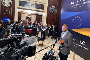 ES ministrų susitikime su V. Zelenskiu G. Landsbergis akcentavo viltį bendrijos plėtrai