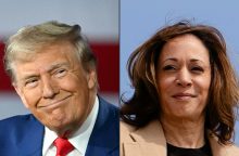 K. Harris ir D. Trumpui ruošiantis svarbiems debatams, nauja apklausa rodo įtemptas lenktynes