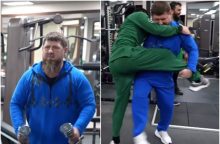 Po pranešimo apie sunkią liga R. Kadyrovas pademonstravo savo sportinę formą