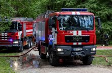 Per gaisrą Širvintų rajone nukentėjo žmogus