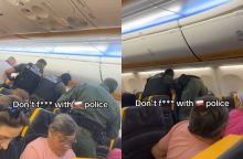 „TikTok'e“ plinta vaizdo įrašas: iš Kauno pakilusiame lėktuve siautėjo lietuvis