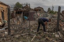 Rusijos kariai apšaudė kaimą Zaporižios srityje, yra sužeistų