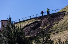 Nepaisant audros, Gedimino kalno būklė išlieka stabili