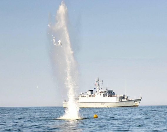 Per operaciją Baltijos jūroje rastos aštuonios minos ir viena torpeda