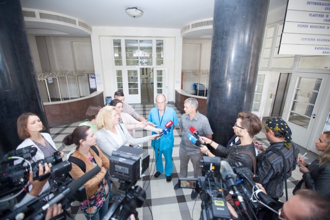 Spaudos konferencija dėl mažylio