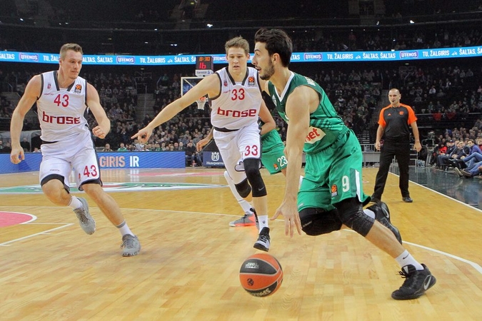 Rezultatyviai žaidęs "Žalgiris" patiesė Bambergo krepšininkus