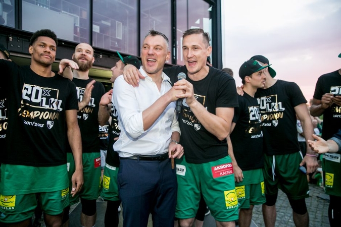 Žalgiriečiai šventė kartu su sirgaliais
