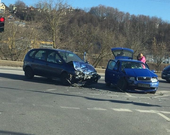 Per avariją Neries krantinėje nukentėjo moteris