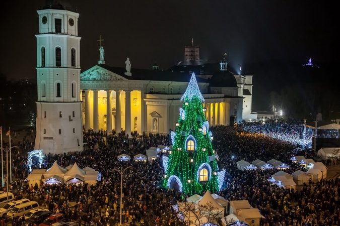 Šeštadienį Vilnius įžiebs pagrindinę Kalėdų eglę