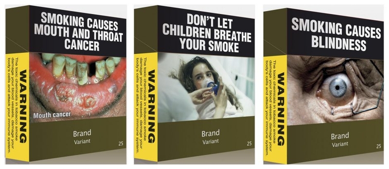 Ar veikia bauginimas ant cigarečių pakelių?
