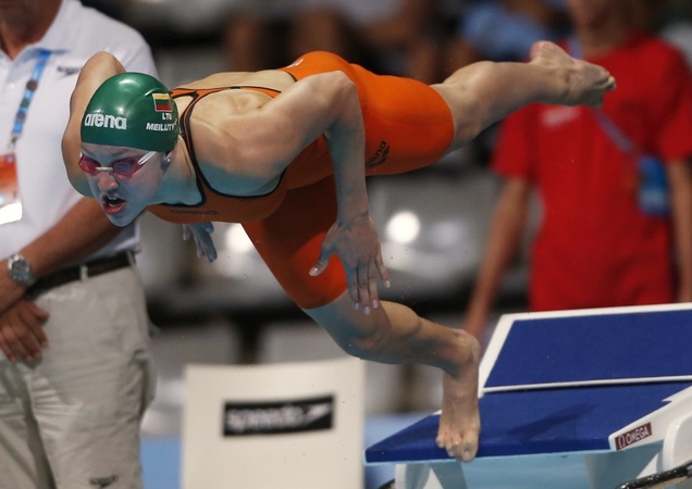 3-ąjį auksą pasaulio taurės varžybose pačiupusi R. Meilutytė sumušė dar vieną rekordą