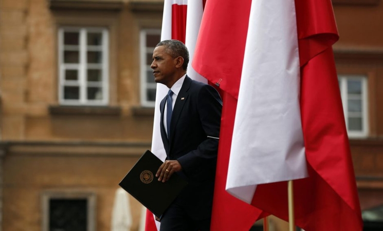 Petro Porošenka ir Barackas Obama susitiko Varšuvoje