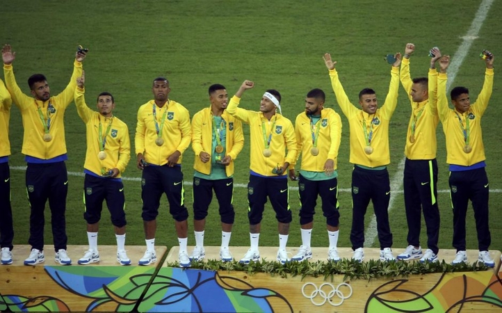 Vyrų futbolo auksą pirmą kartą iškovojo Brazilija