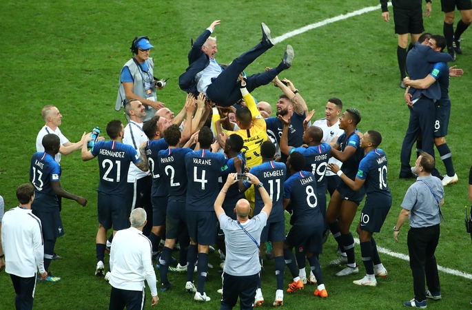 Prancūzijos futbolininkai antrą kartą tapo pasaulio čempionais
