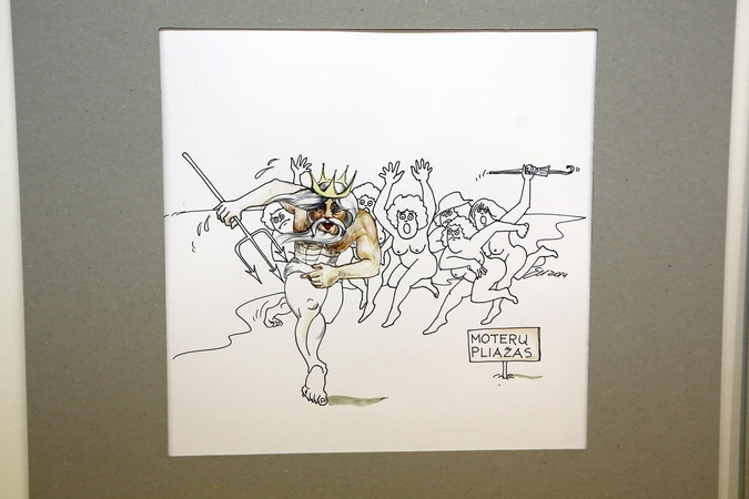 Jūros šventėje – karikatūrų paroda