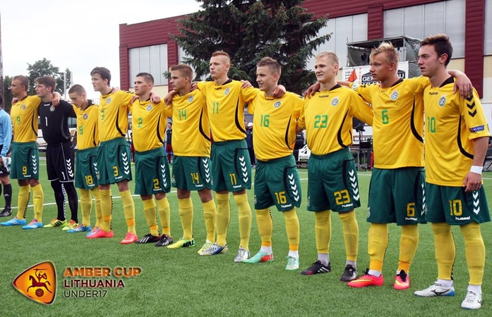 Lietuvos antroji jaunių futbolo rinktinė nepateko „Amber Cup“ turnyro finalą