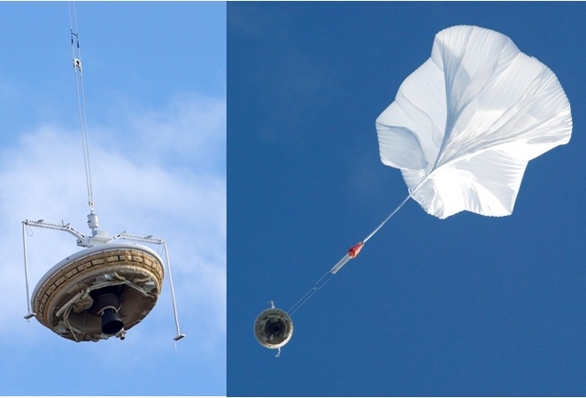 NASA su „skraidančia lėkšte“ išbandė naują nusileidimo Marse technologiją