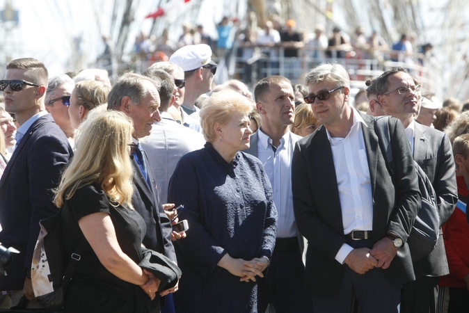Uostamiestyje apsilankė D. Grybauskaitė, premjeras nepasirodė