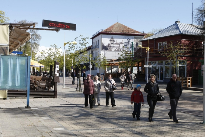 Palanga sekmadienį gyveno be elektros