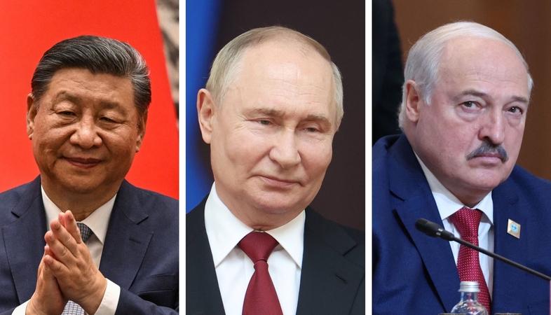 Xi Jinpingas, Vladimiras putinas ir Aliaksandras Lukašenka