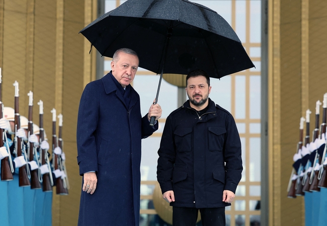 Recepas Tayyipas Erdoganas ir Volodymyras Zelenskis