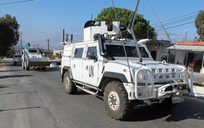 UNIFIL: Izraelio tankai jėga įvažiavo į „Mėlynųjų šalmų“ pozicijas Libano pasienyje