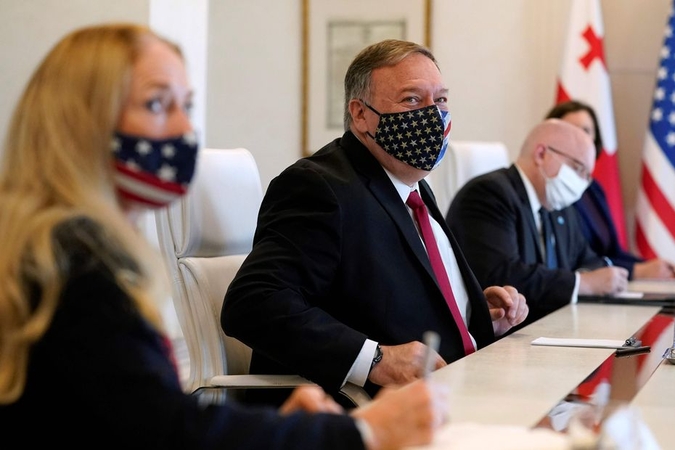 M. Pompeo patvirtinto paramą Sakartvelui, regione augant Rusijos įtakai