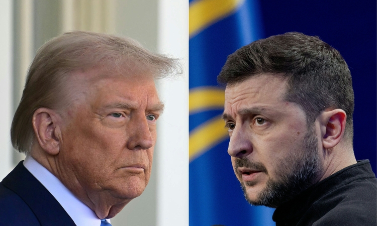 Donaldas Trumpas ir Volodymyras Zelenskis