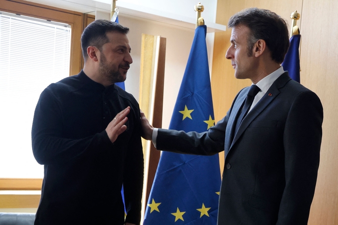 Zelenskis Paryžiuje susitiks su Macronu