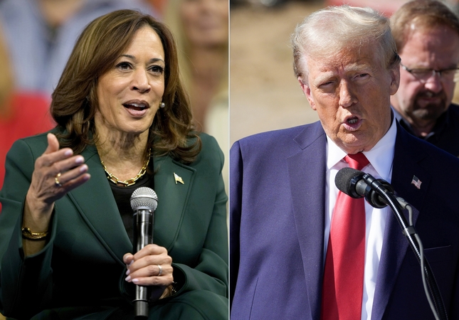 Kamala Harris ir Donaldas Trumpas
