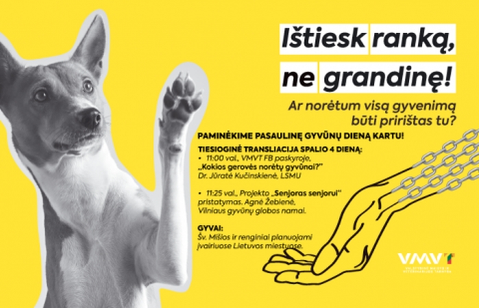 VMVT ragina atsisakyti grandine rišti gyvūnus 