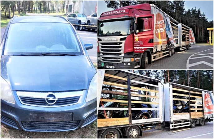 Pasieniečiai sulaikė du krovininius automobilius: į Baltarusiją vyko su padirbtais dokumentais
