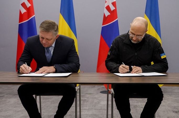 D. Šmyhalis: Slovakija pritars ES siūlymui skirti Ukrainai 50 mlrd. eurų