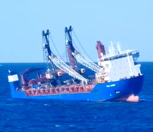 Rusija: sprogimas, dėl kurio nuskendo krovininis laivas, buvo teroristinis išpuolis