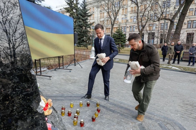 V. Zelenskis ir M. Rutte pasirašė Ukrainos ir Nyderlandų saugumo sutartį