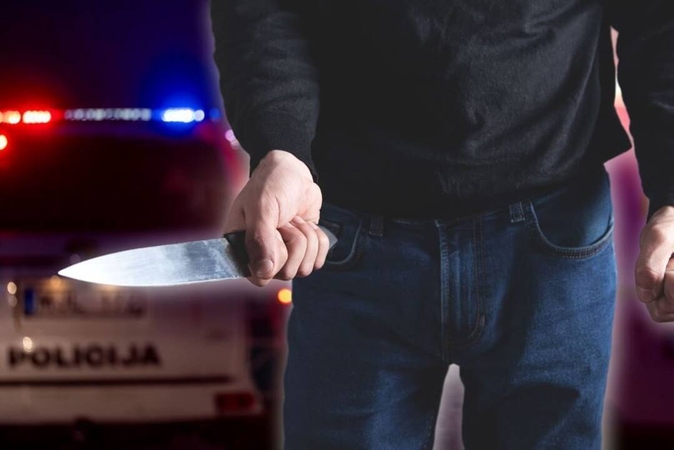 Klaipėdoje prie parduotuvės peiliu sužalotas vyras
