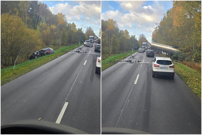 Pradėtas tyrimas dėl avarijos kelyje Plungė–Vėžaičiai, per kurią žuvo moteris