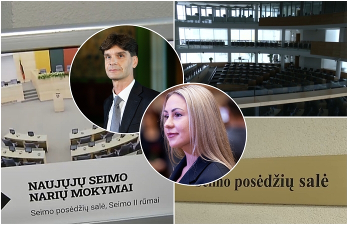 Seimo naujokai lyg pirmokai leidosi į ekskursiją: atėjau į mygtuko spaudymo kursus