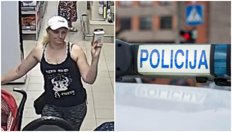 Alytaus policija ieško moters, galimai turinčios informacijos dėl vagystės: ar atpažįstate?