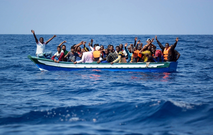 Neteisėti migrantai.