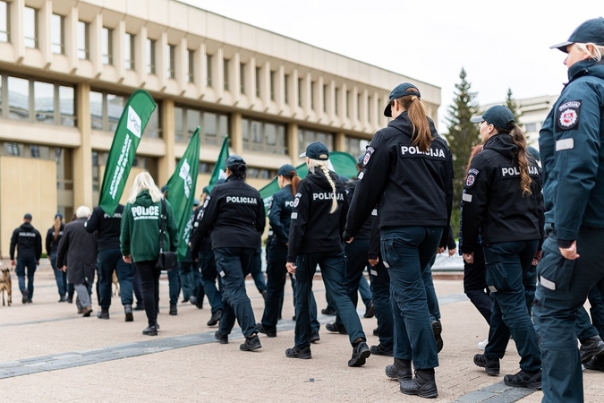 Policijos bendruomenės eitynės Vilniuje.