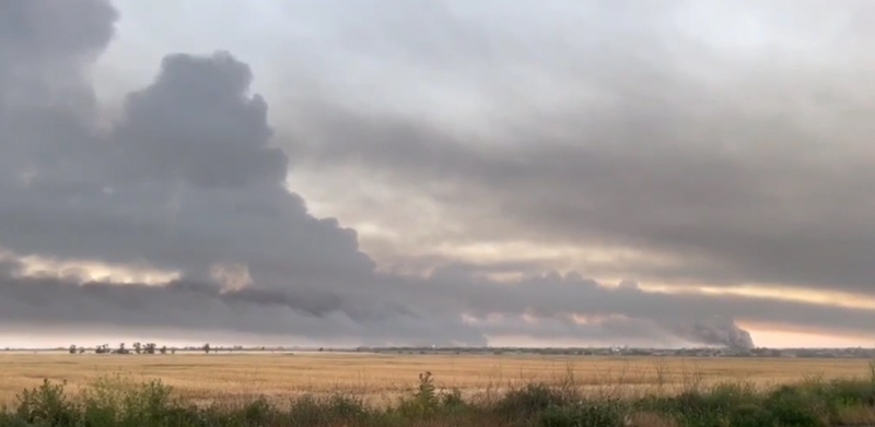 Ukrainos pajėgos apšaudė rusų karinę bazę užimtame Melitopolio mieste