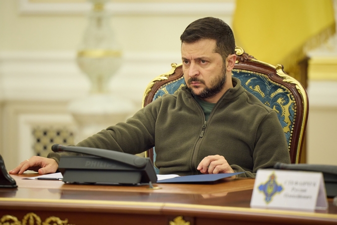 V. Zelenskis: Ukraina nesiderės su Rusija, kol valdžioje bus V. Putinas
