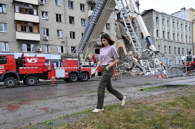 Per raketų atakas Charkive žuvo trys žmonės, 22 – sužeisti