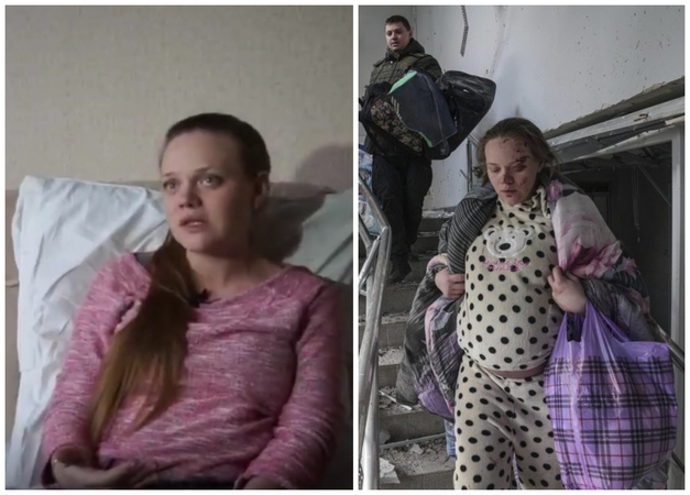 Propagandos mašiną naudoja, kaip gali: įkaite okupantai laiko Ukrainoje sužeistą nėštukę