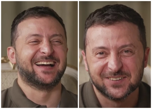 V. Zelenskio veide – nesuvaidintos emocijos: seniai taip nesijuokiau!