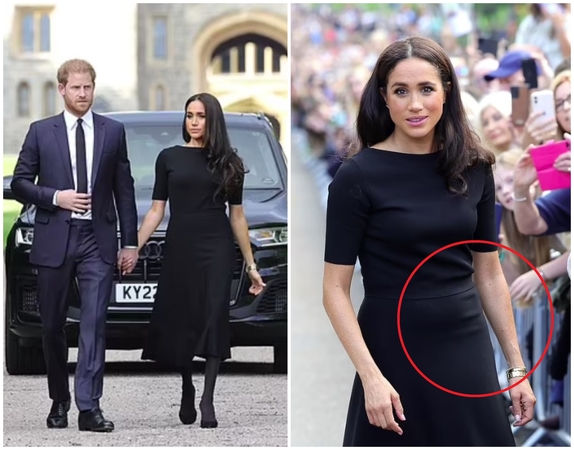 Su karaliene atsisveikindama M. Markle įžiebė diskusijas: ką ji slepia po savo suknele?