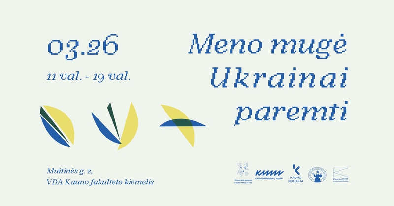 Kaune – meno mugė Ukrainai paremti 